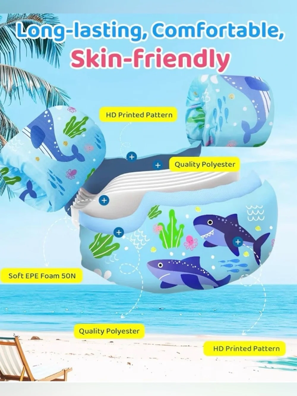 Swim Vest for Kids, Toddler Pool Floaties